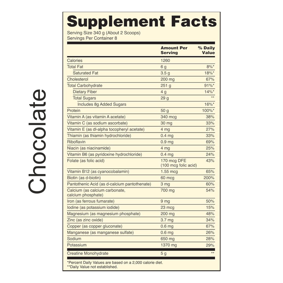 Optimum Nutrition Serious Mass 6lb - Image 2