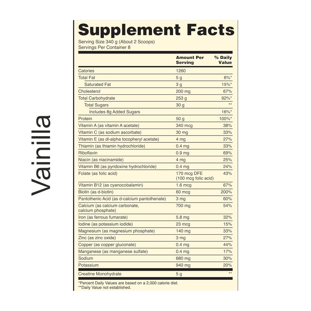 Optimum Nutrition Serious Mass 6lb - Image 3
