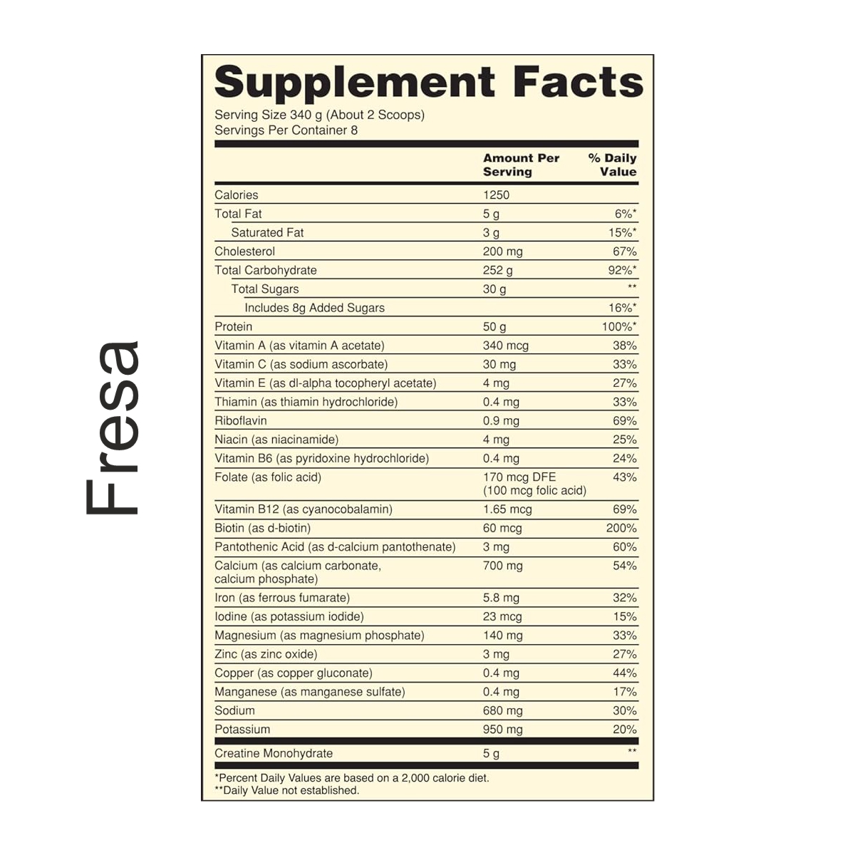 Optimum Nutrition Serious Mass 6lb - Image 4