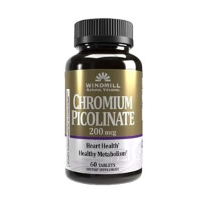 Windmill Chromium Picolinate Picolinato Cromo 60 Tabs 500mcg