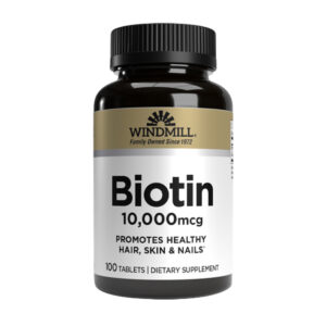 Windmill Biotin 10,000 mcg 100 tabs.