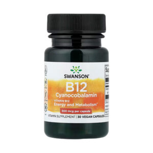 Swanson B12 500 mcg 30 caps.