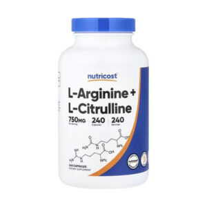 Nutricost L-Arginine+L-Citrulline 750 mg 240 caps.